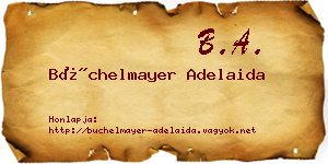 Büchelmayer Adelaida névjegykártya